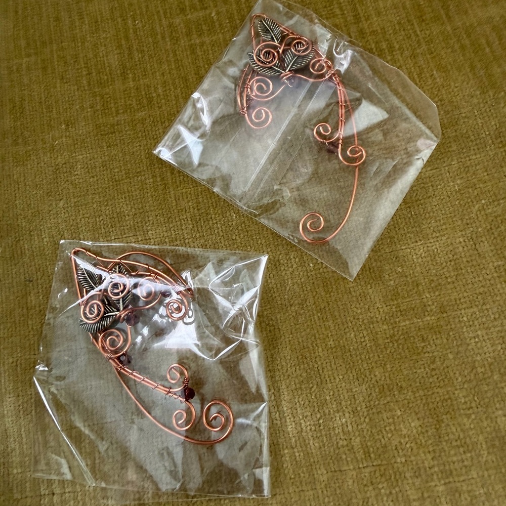 Fairy Ear Cuffs, Copper Wire Ear Cuffs NWT